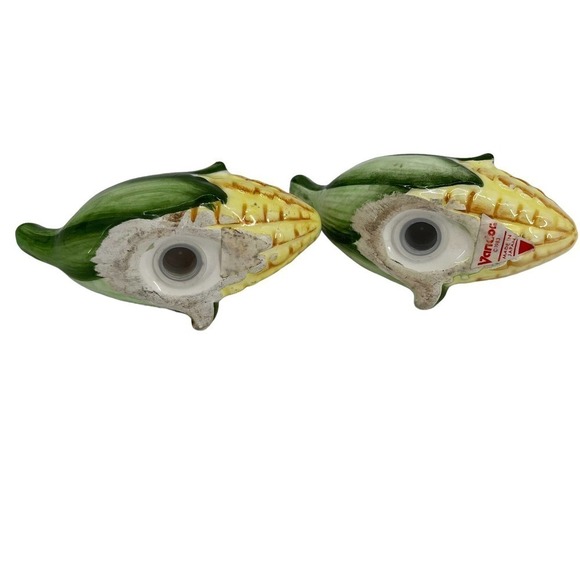Vintage Salt & Pepper Shakers Corn Cob Vancor Ceramic Collectible - Picture 4 of 5